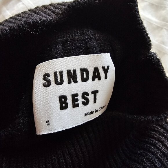 Aritzia Sunday Best Maple Longsleeve Bodycon Dress - 2020 - Black - Sz S - NWT - Picture 7 of 16